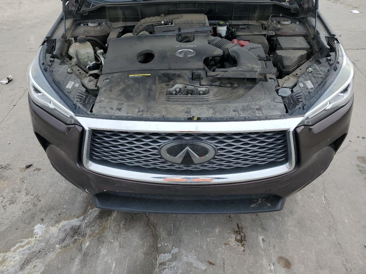 2020 Infiniti QX50 VIN 3PCAJ5M12LF103122 Copart auction photo, front end / side damage thumbnail 13