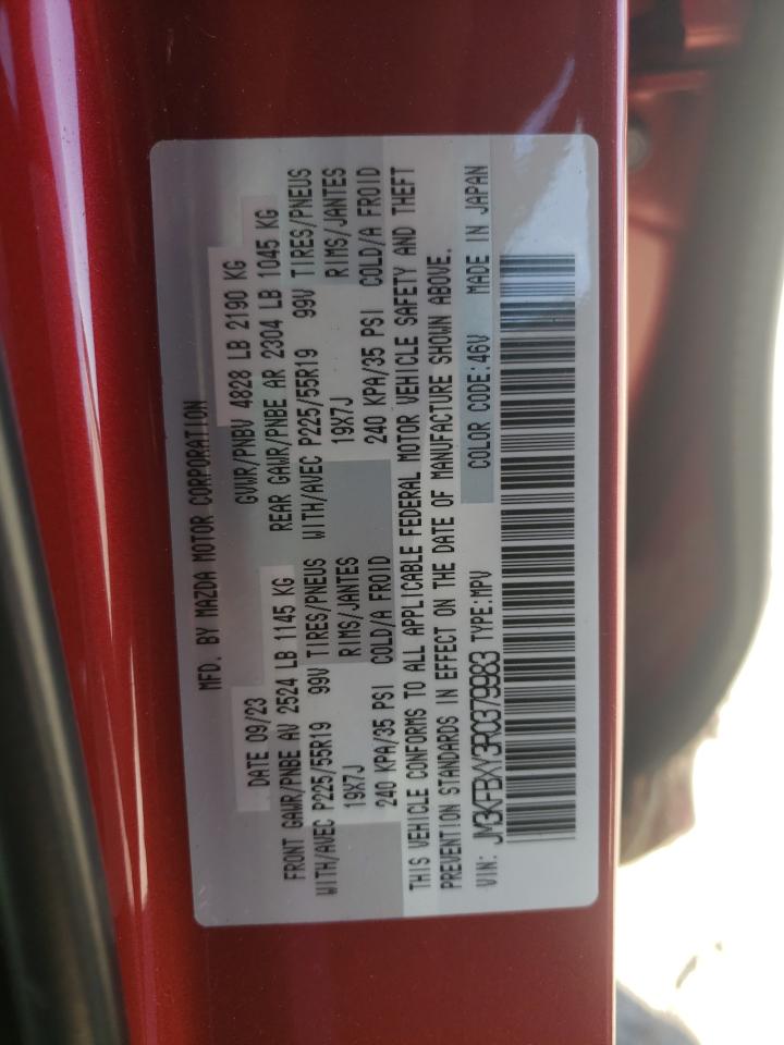 2024 Mazda CX-5 VIN JM3KFBXY3R0379983 Copart auction photo, front end / side damage thumbnail 13