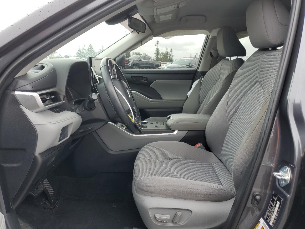 2020 Toyota Highlander VIN 5TDZZRAH1LS012259 Copart auction photo, side damage thumbnail 7