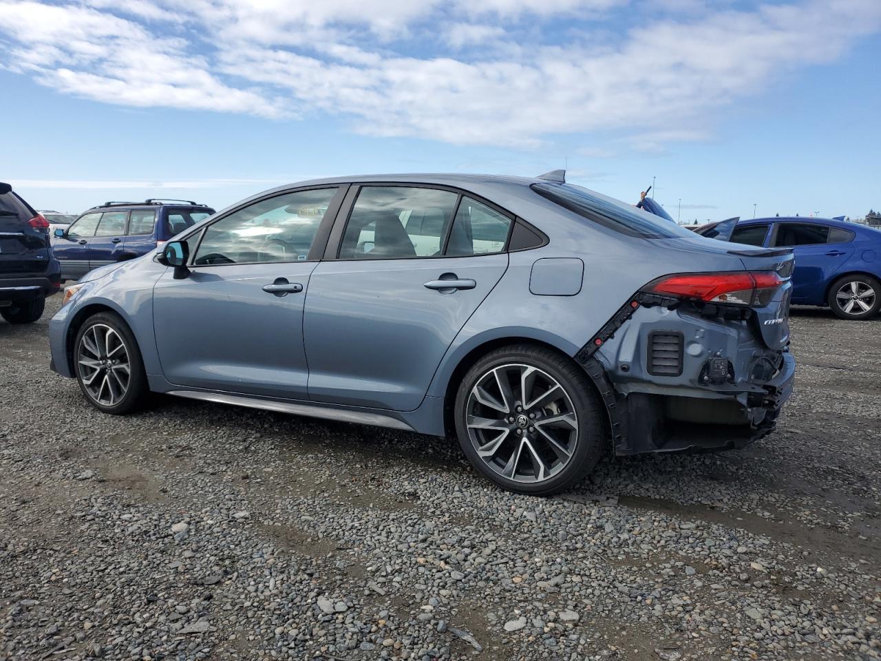 2020 Toyota Corolla VIN 5YFT4RCEXLP036902 Copart auction photo, rear end / side damage thumbnail 2