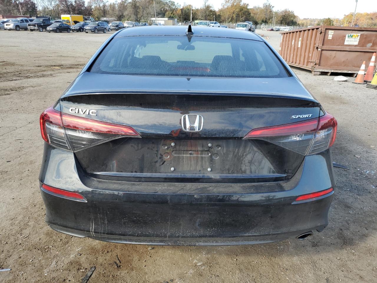 2024 Honda Civic VIN 2HGFE2F54RH575884 Copart auction photo, side damage thumbnail 6