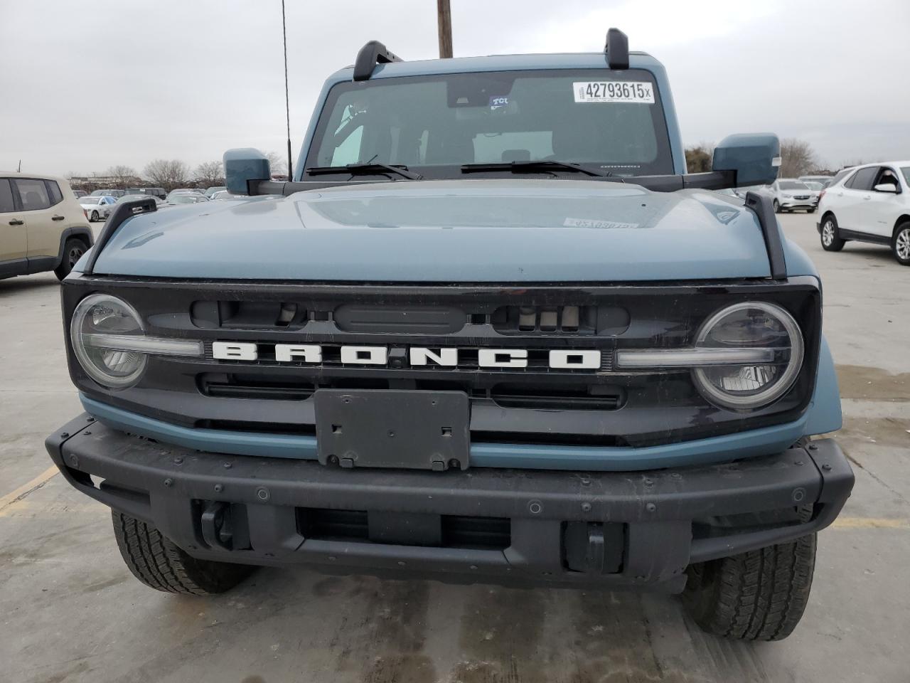 2022 Ford Bronco VIN 1FMEE5DP5NLB90908 Copart auction photo, side damage thumbnail 5