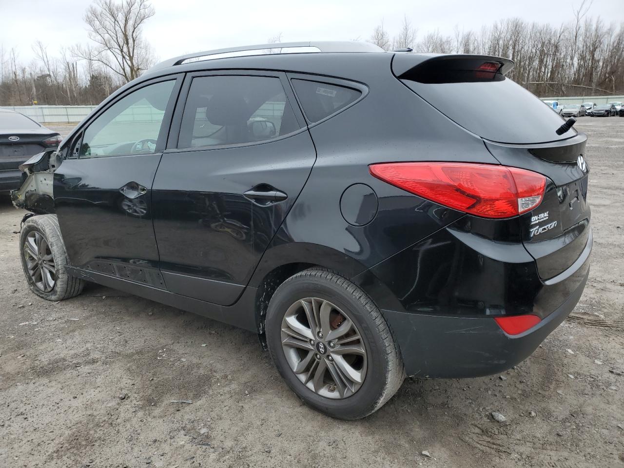 2014 Hyundai Tucson VIN KM8JU3AG1EU860278 Copart auction photo, front end damage thumbnail 2