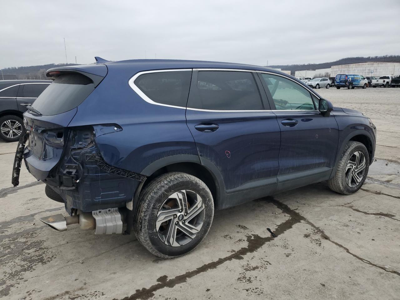 2022 Hyundai Santa Fe VIN 5NMS1DAJ5NH472044 Copart auction photo, rear end / undercarriage damage thumbnail 3