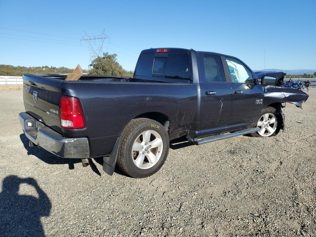 2014 RAM 1500 VIN 1C6RR7GG7ES442866 Copart auction photo, all over damage thumbnail 3