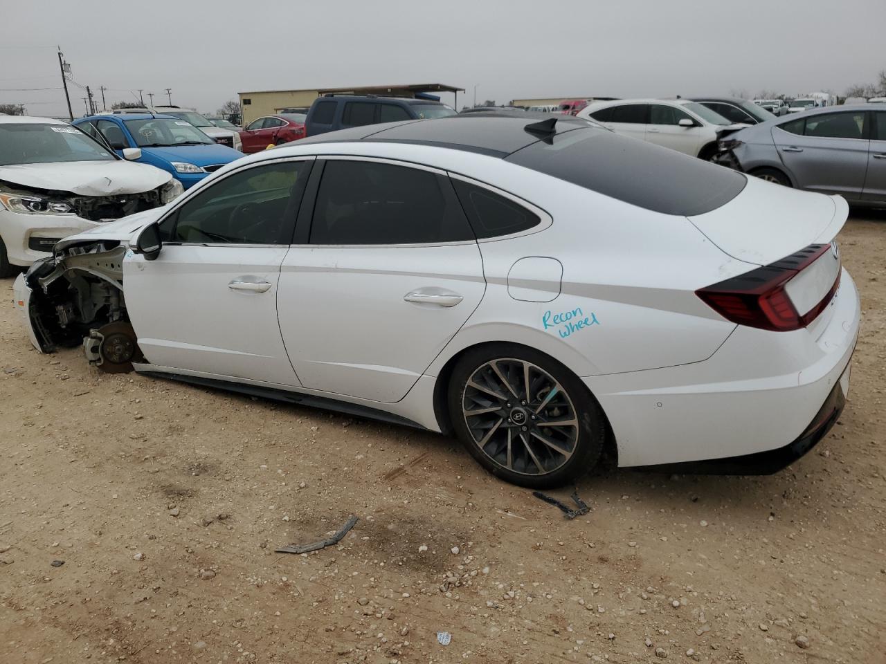 2020 Hyundai Sonata VIN 5NPEH4J26LH060202 Copart auction photo, undercarriage / front end damage thumbnail 2