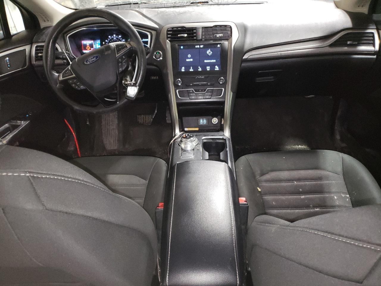 2019 Ford Fusion VIN 3FA6P0T90KR261119 Copart auction photo, top/roof damage thumbnail 8