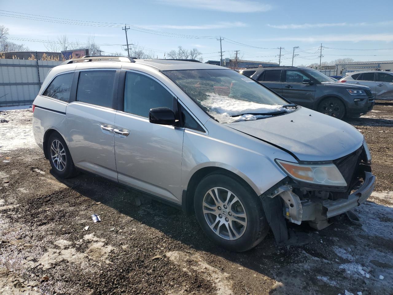 2011 Honda Odyssey VIN 5FNRL5H69BB041073 Copart auction photo, front end damage thumbnail 4