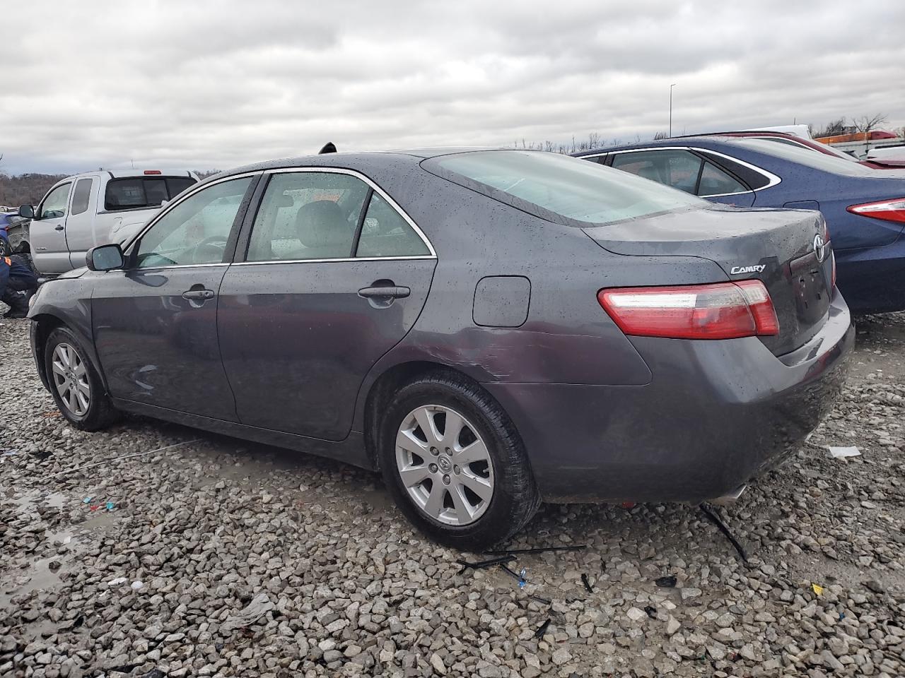2007 Toyota Camry VIN 4T1BK46K37U044219 Copart auction photo, front end / side damage thumbnail 2