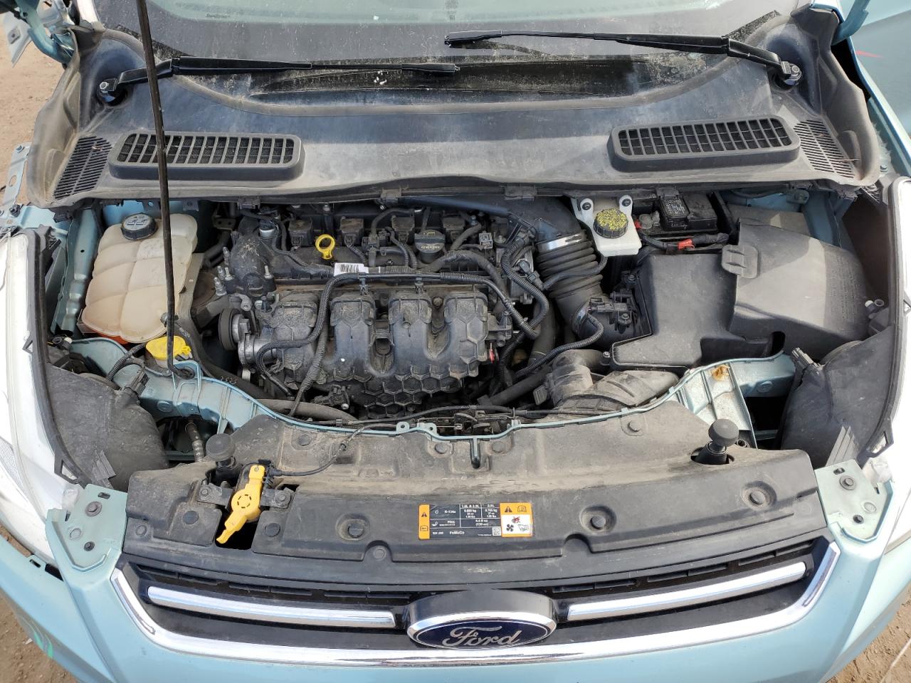 2013 Ford Escape VIN 1FMCU9H94DUB38529 Copart auction photo, front end / side damage thumbnail 12
