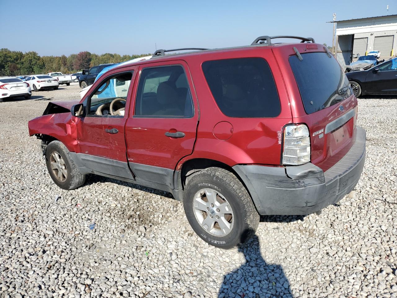 2005 Ford Escape VIN 1FMYU03155KB19844 Copart auction photo, front end / side damage thumbnail 2