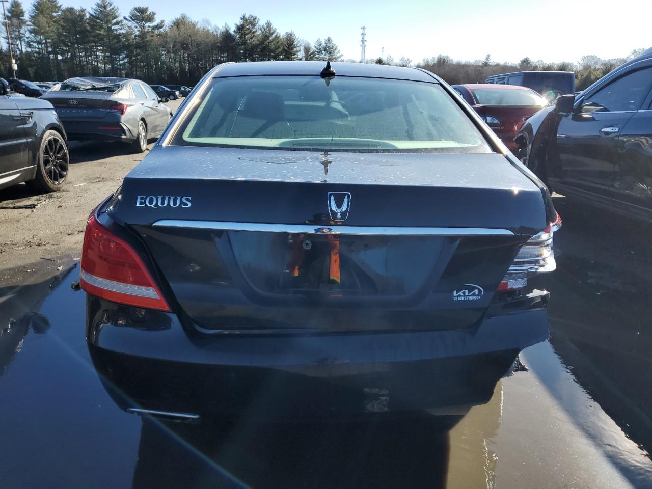 2015 Hyundai Equus VIN KMHGH4JH2FU098738 Copart auction photo, front end / side damage thumbnail 6
