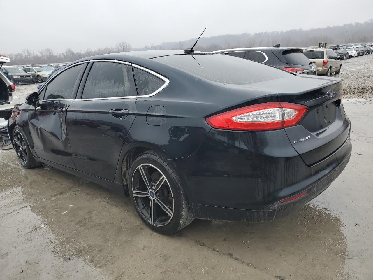 2014 Ford Fusion VIN 3FA6P0HD9ER120485 Copart auction photo, side / front end damage thumbnail 2