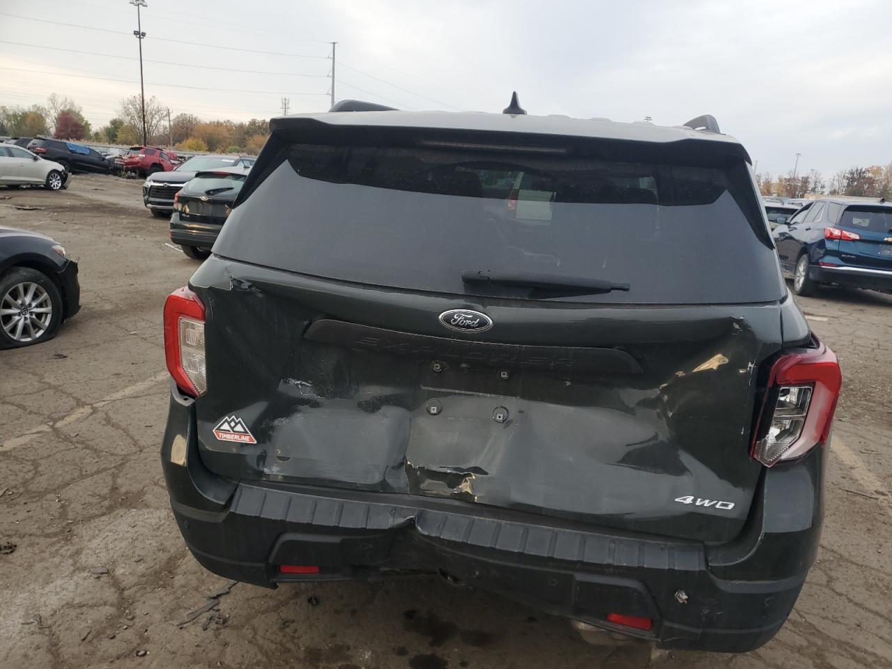 2021 Ford Explorer VIN 1FMSK8JH4MGC46211 Copart auction photo, rear end damage thumbnail 6