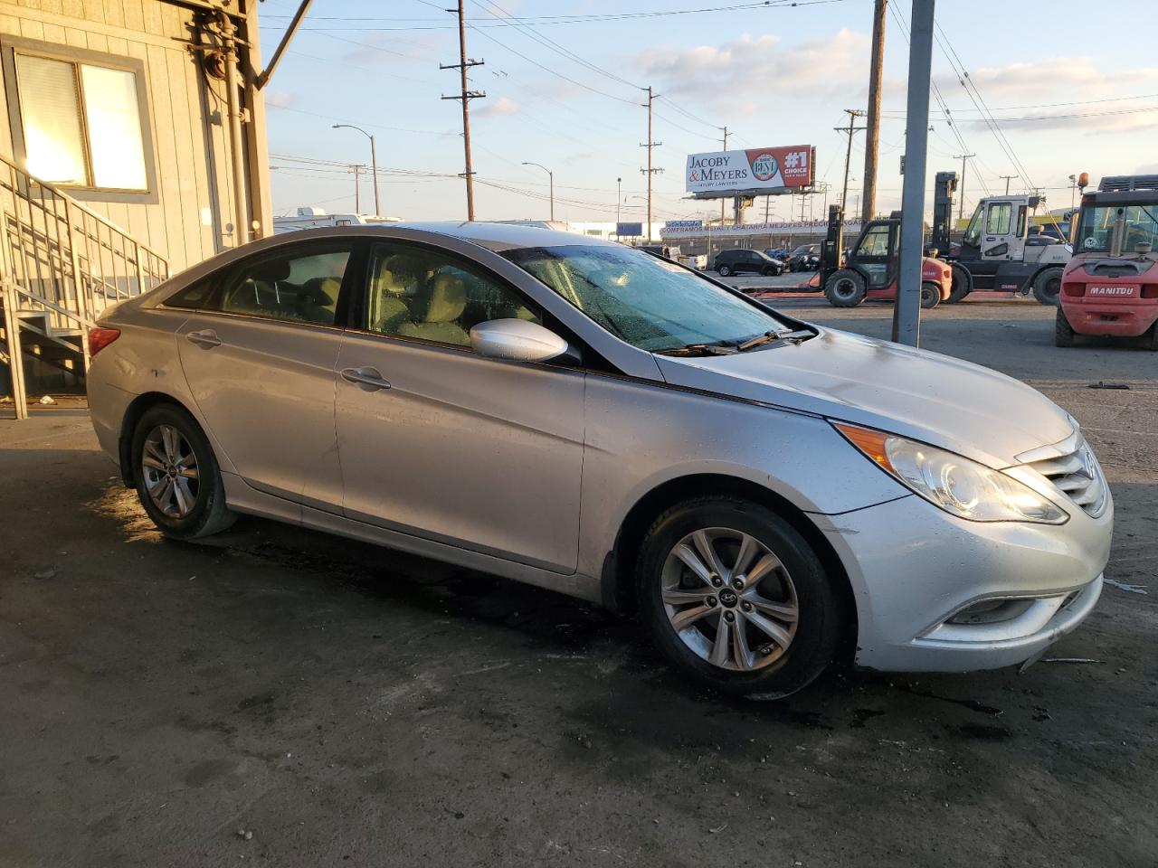 2013 Hyundai Sonata VIN 5NPEB4AC2DH698975 Copart auction photo, stripped damage thumbnail 4
