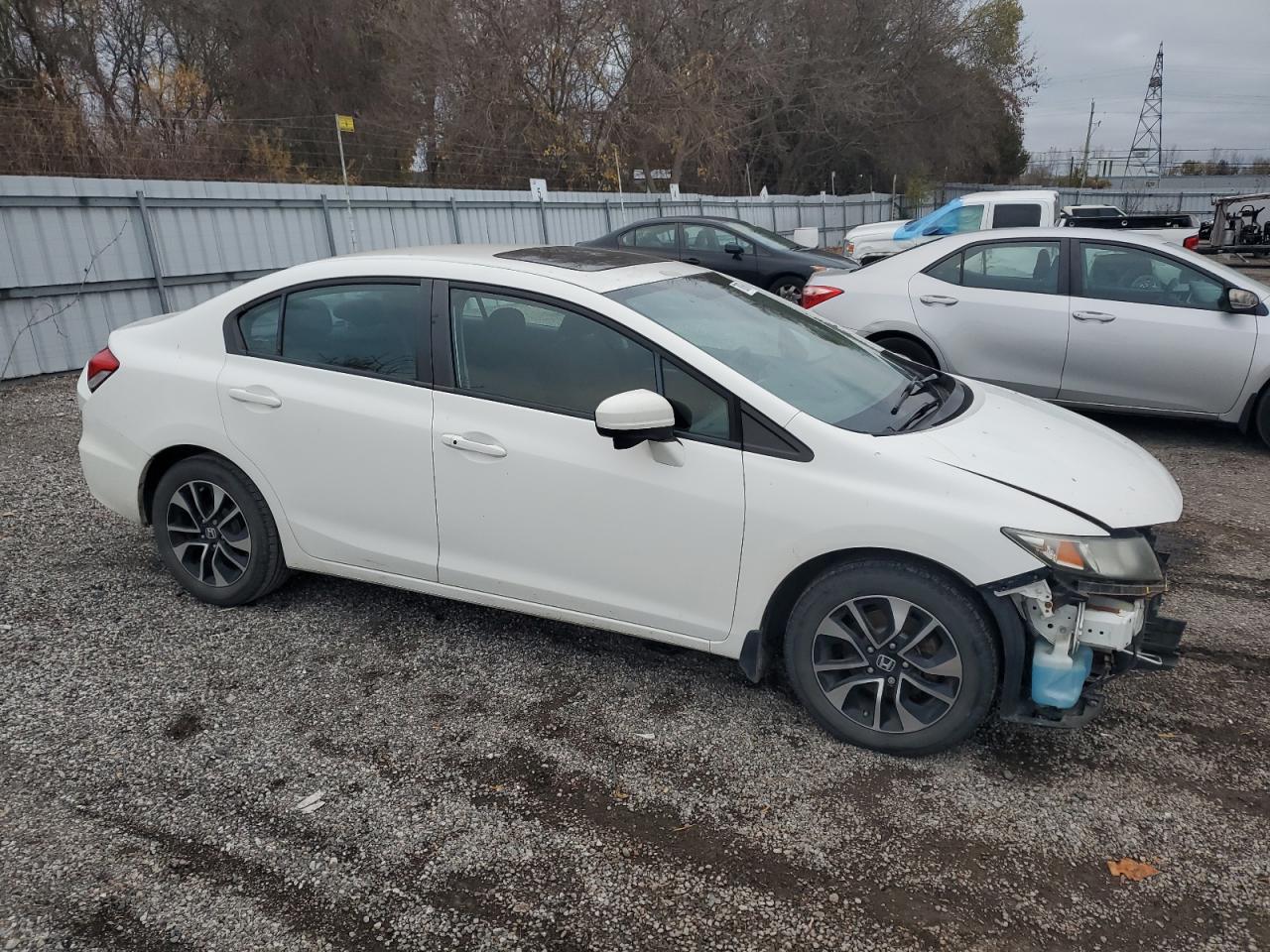 2015 Honda Civic VIN 2HGFB2F51FH055355 Copart auction photo, front end damage thumbnail 4