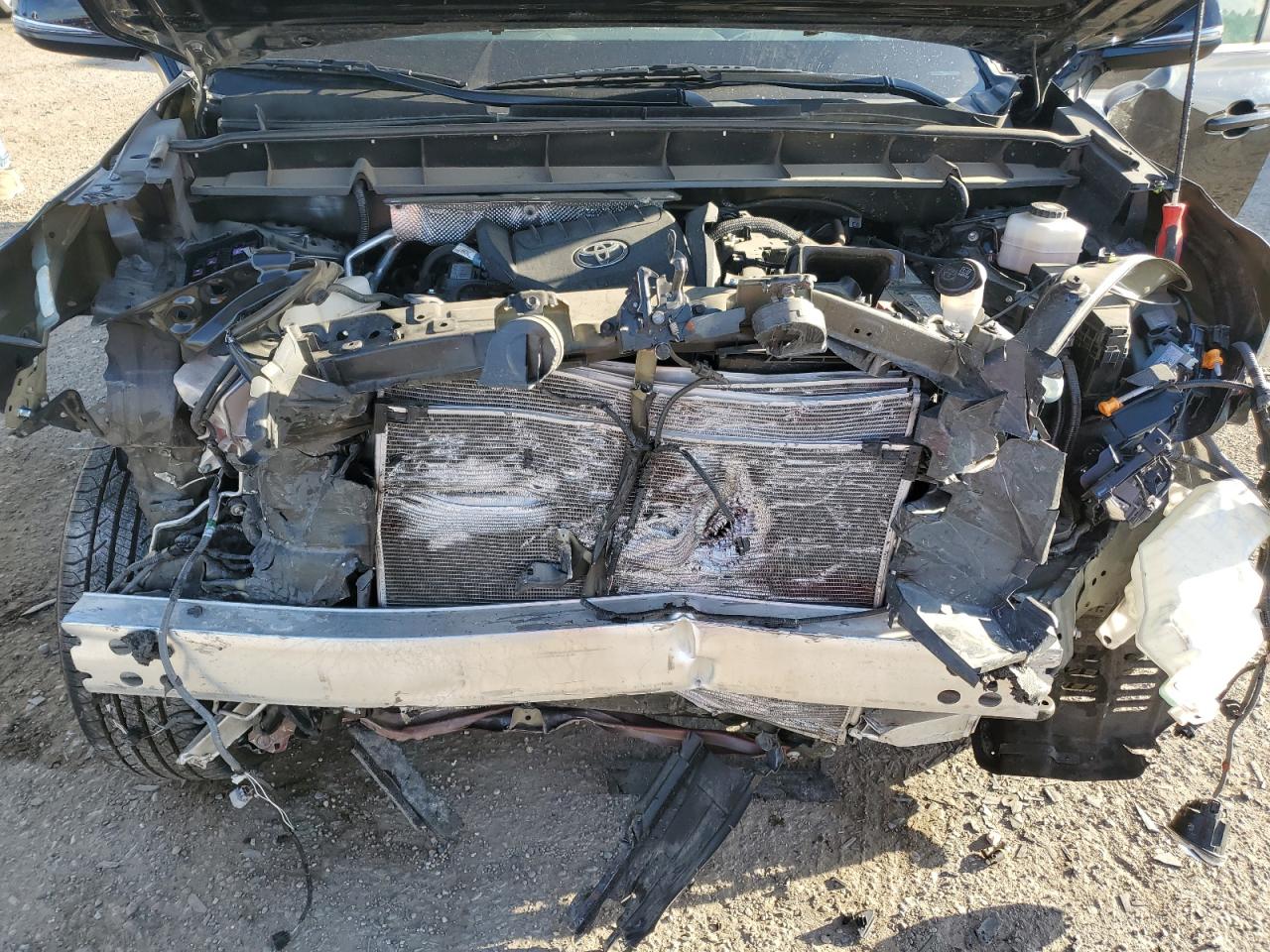 2023 Toyota Highlander VIN 5TDKDRBH3PS505252 Copart auction photo, front end / undercarriage damage thumbnail 12