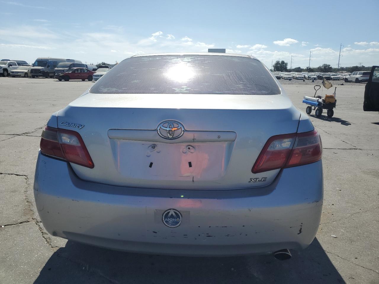 2007 Toyota Camry VIN 4T1BE46KX7U085129 Copart auction photo, front end / rear end damage thumbnail 6