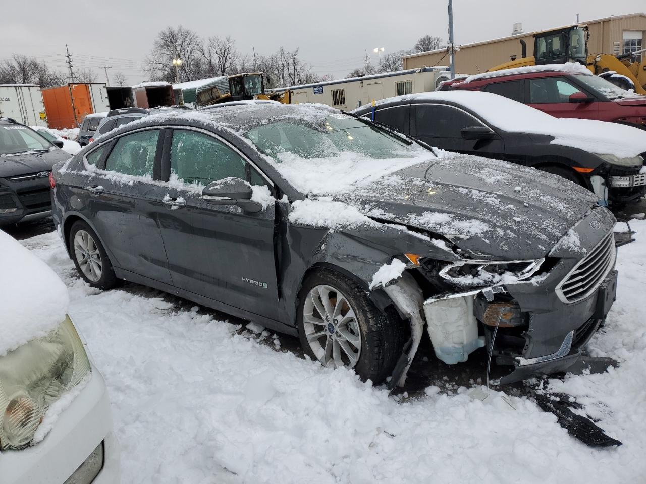 2019 Ford Fusion VIN 3FA6P0MU8KR212379 Copart auction photo, all over / front end damage thumbnail 4