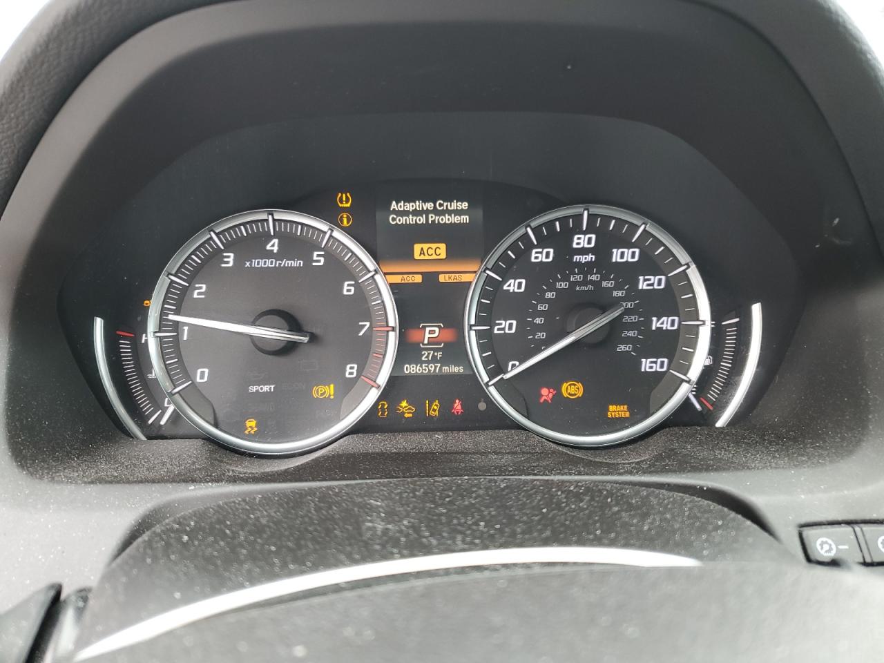 2018 Acura TLX VIN 19UUB1F50JA000422 Copart auction photo, front end / minor dent/scratches damage thumbnail 9