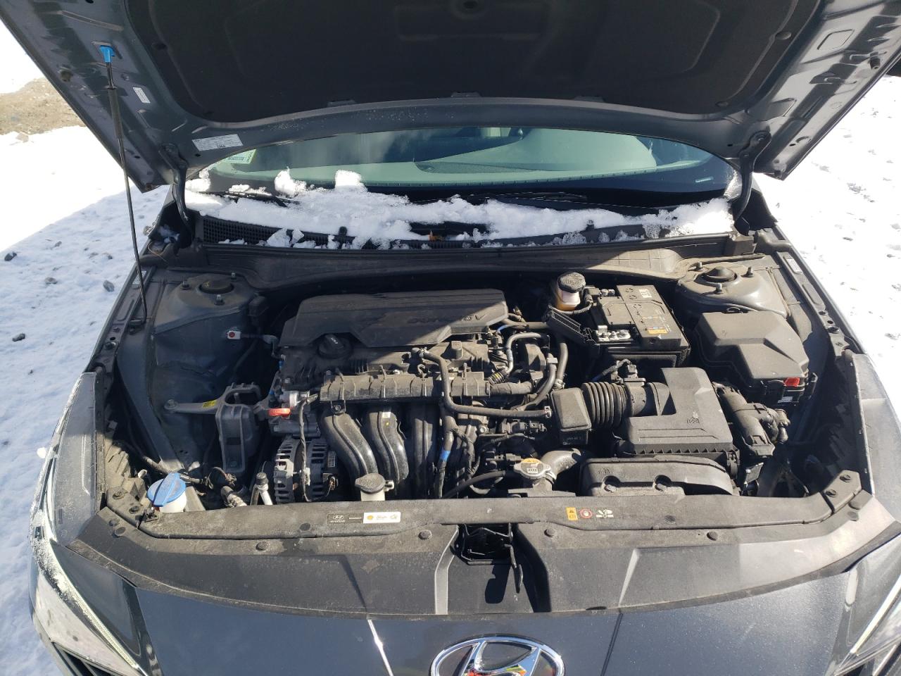 2023 Hyundai Elantra VIN KMHLM4AG5PU568750 Copart auction photo, side / front end damage thumbnail 11