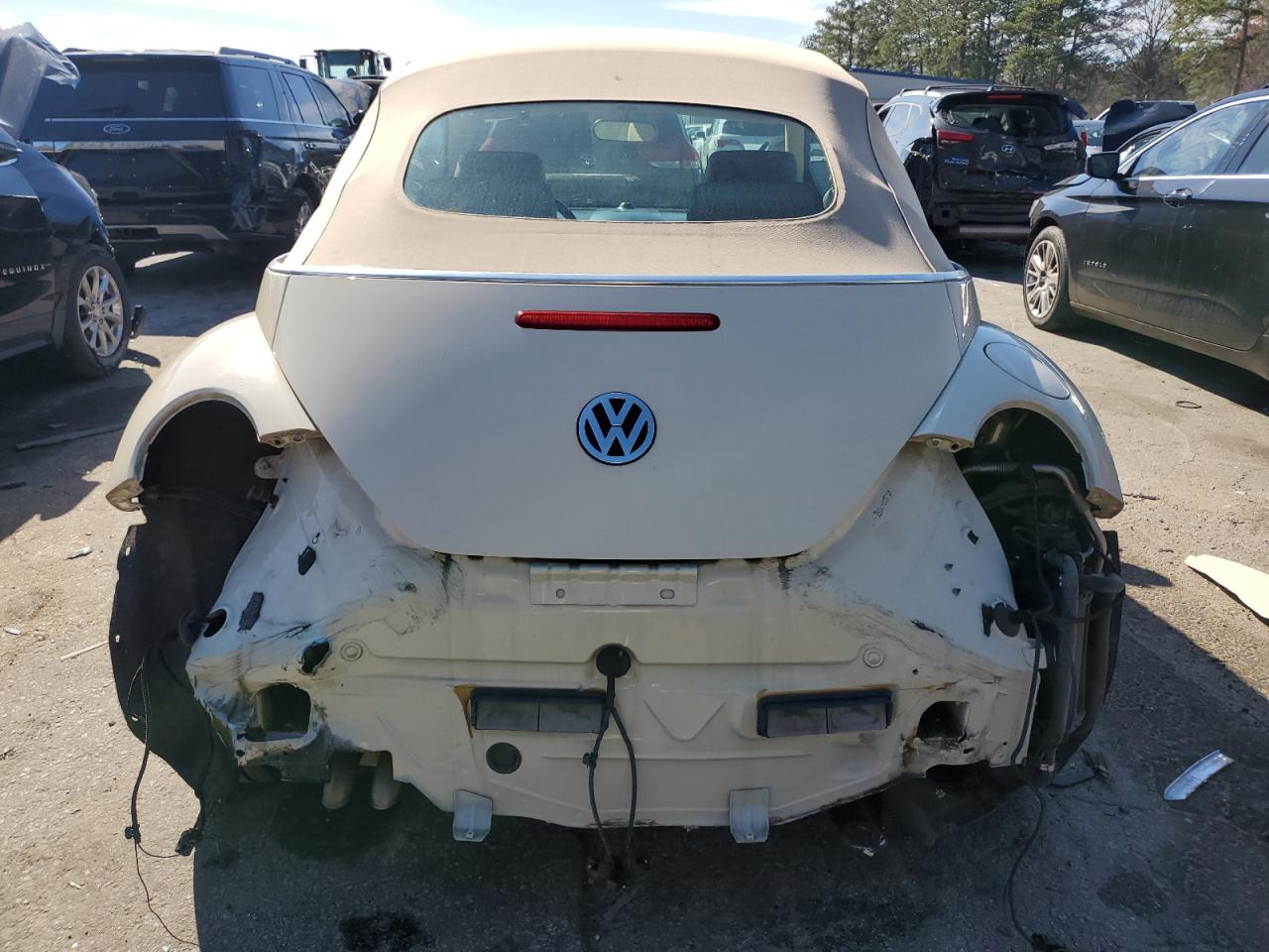 2010 Volkswagen Beetle VIN 3VWRW3AL0AM005940 Copart auction photo, rear end damage thumbnail 6