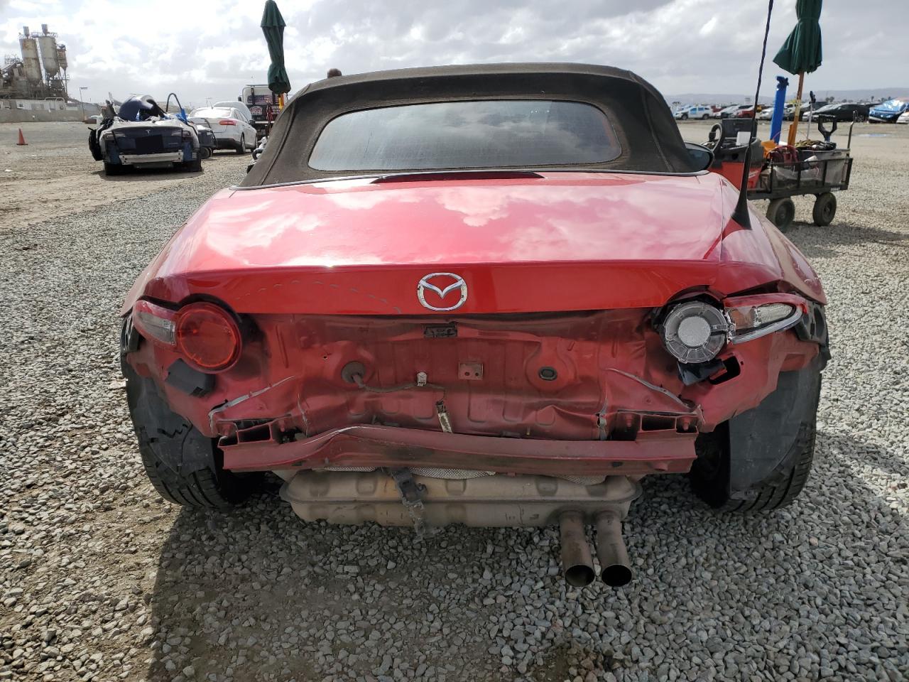 2016 Mazda MX-5 VIN JM1NDAB74G0113146 Copart auction photo, rear end damage thumbnail 6