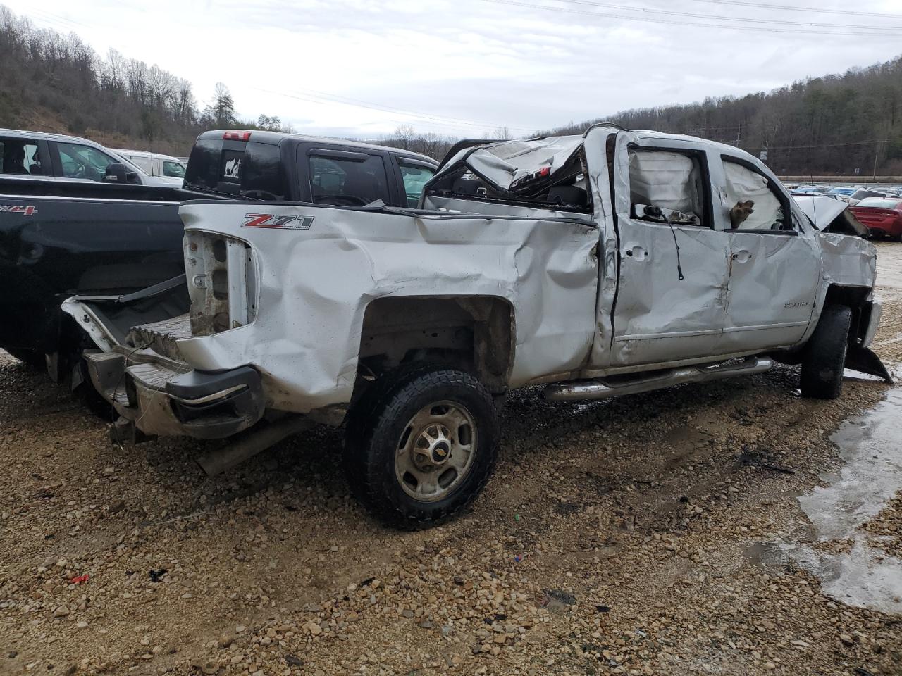 2017 Chevrolet Silverado VIN 1GC1KVEG6HF114238 Copart auction photo, rollover damage thumbnail 3