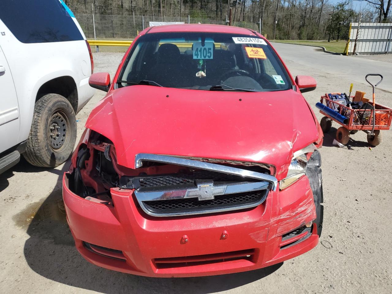 2010 Chevrolet Aveo VIN KL1TD5DE6AB073147 Copart auction photo, front end damage thumbnail 5