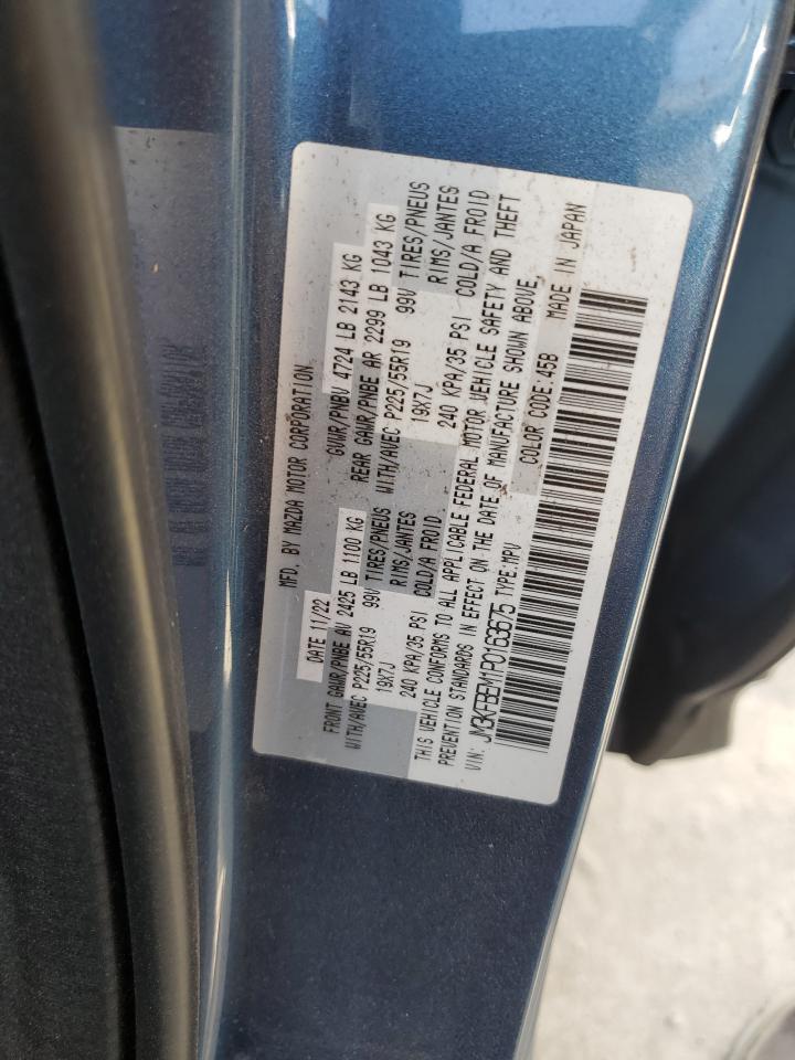 2023 Mazda CX-5 VIN JM3KFBEM1P0163675 Copart auction photo, water/flood damage thumbnail 14