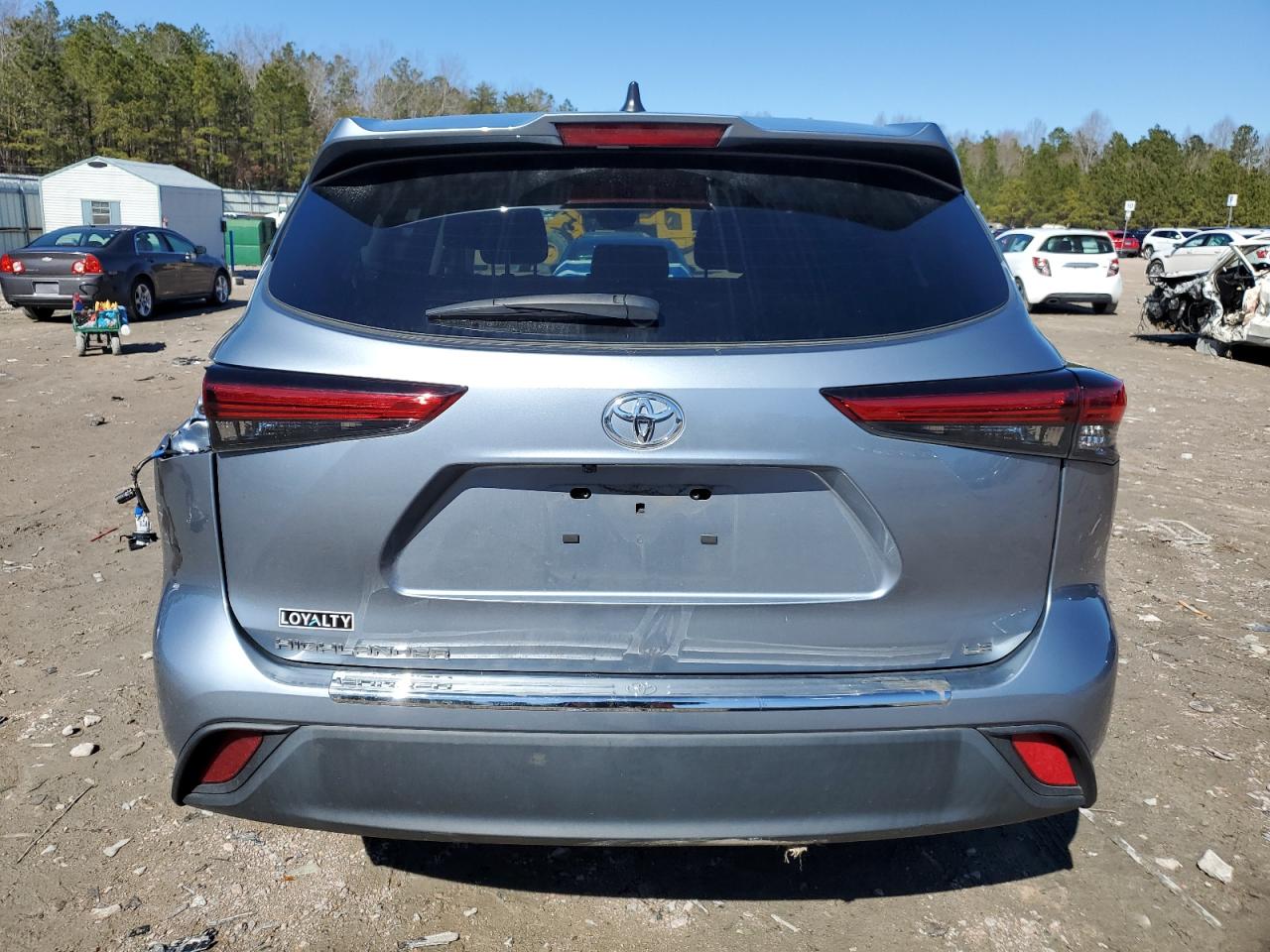2023 Toyota Highlander VIN 5TDKDRAH8PS008022 Copart auction photo, front end / undercarriage damage thumbnail 6