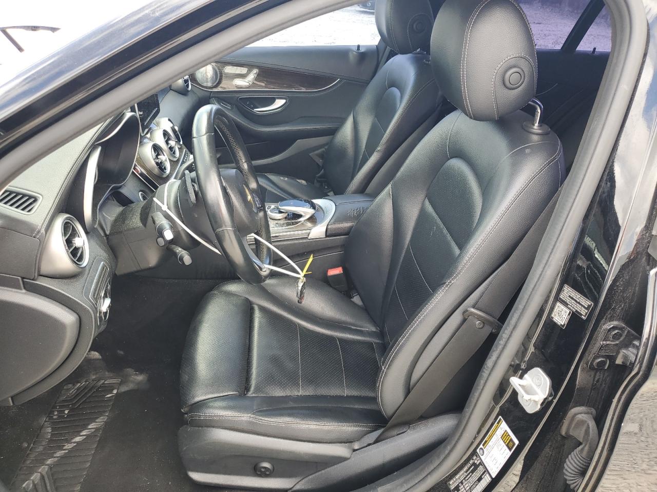 2015 Mercedes-Benz C-klasse VIN 55SWF4KB9FU008993 Copart auction photo, front end / rear end damage thumbnail 7
