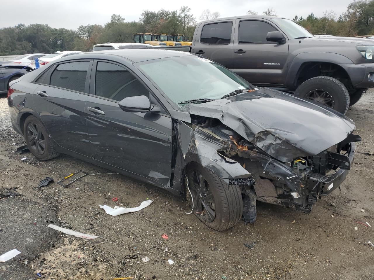 2023 Hyundai Elantra VIN 5NPLM4AG1PH095766 Copart auction photo, front end / rear end damage thumbnail 4