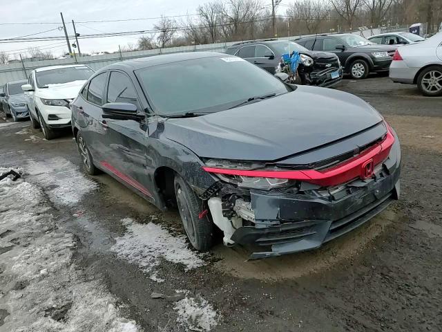 2017 Honda Civic VIN 19XFC2F71HE214225 Copart auction photo, front end / top/roof damage thumbnail 11