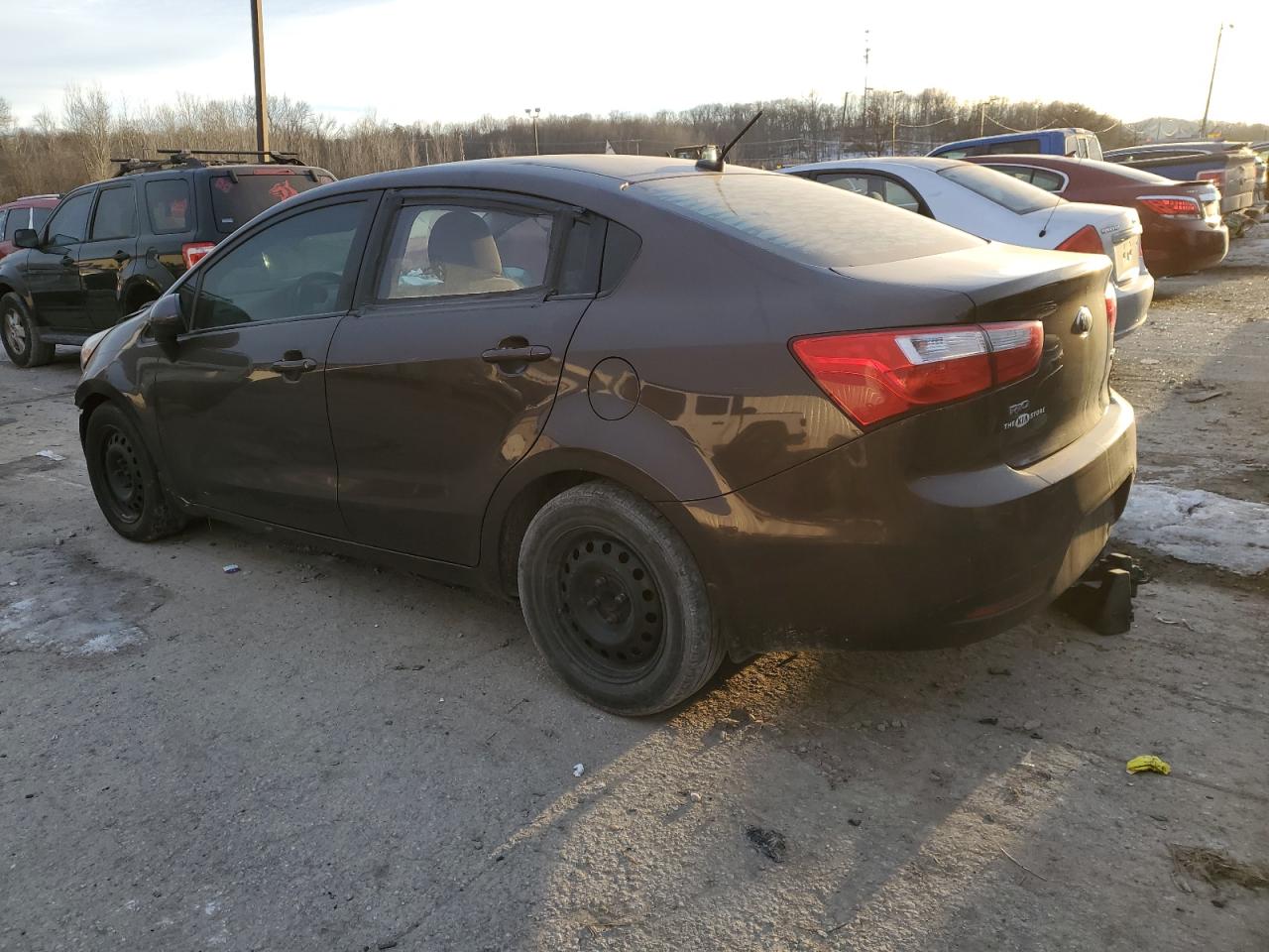 2015 KIA Rio VIN KNADN4A38F6503278 Copart auction photo, front end damage thumbnail 2