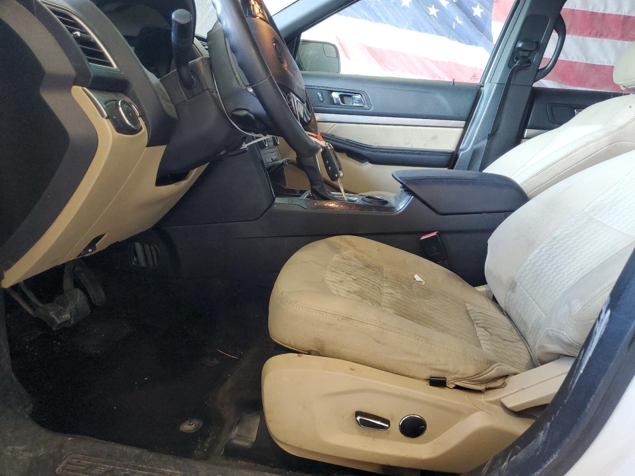 2016 Ford Explorer VIN 1FM5K7B89GGC66190 Copart auction photo, front end / side damage thumbnail 7