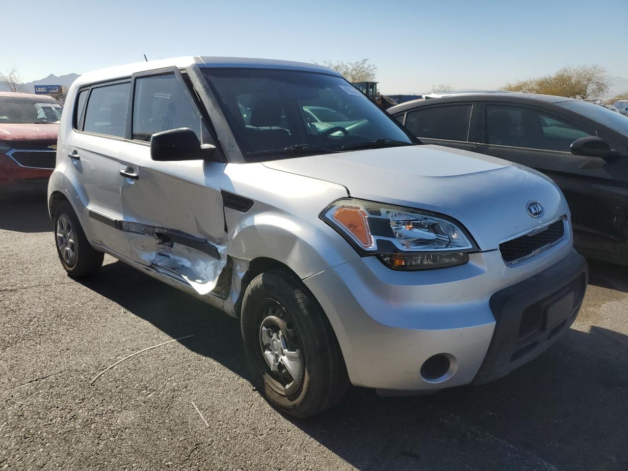 2011 KIA Soul VIN KNDJT2A16B7264218 Copart auction photo, side damage thumbnail 4