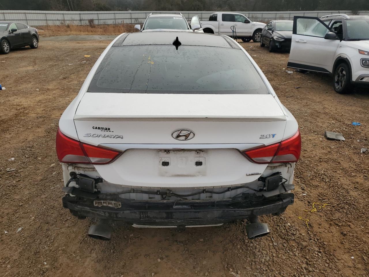 2014 Hyundai Sonata VIN 5NPEC4AB1EH830582 Copart auction photo, rear end / side damage thumbnail 8