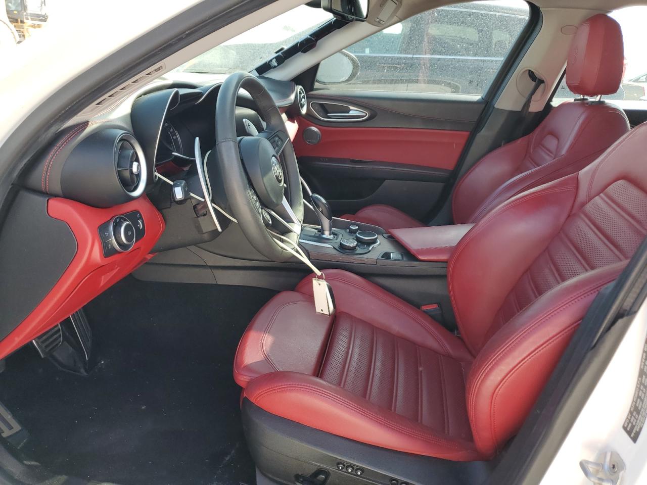 2017 Alfa Romeo Giulia VIN ZARFAECN6H7542501 Copart auction photo, front end / water/flood damage thumbnail 7