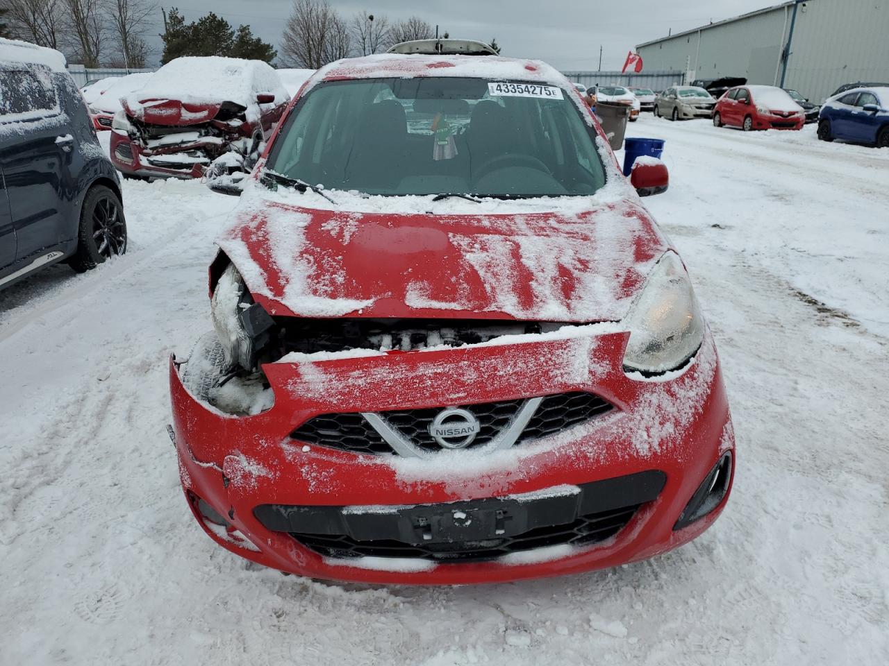 2017 Nissan Micra VIN 3N1CK3CP9HL236293 Copart auction photo, front end / undercarriage damage thumbnail 5