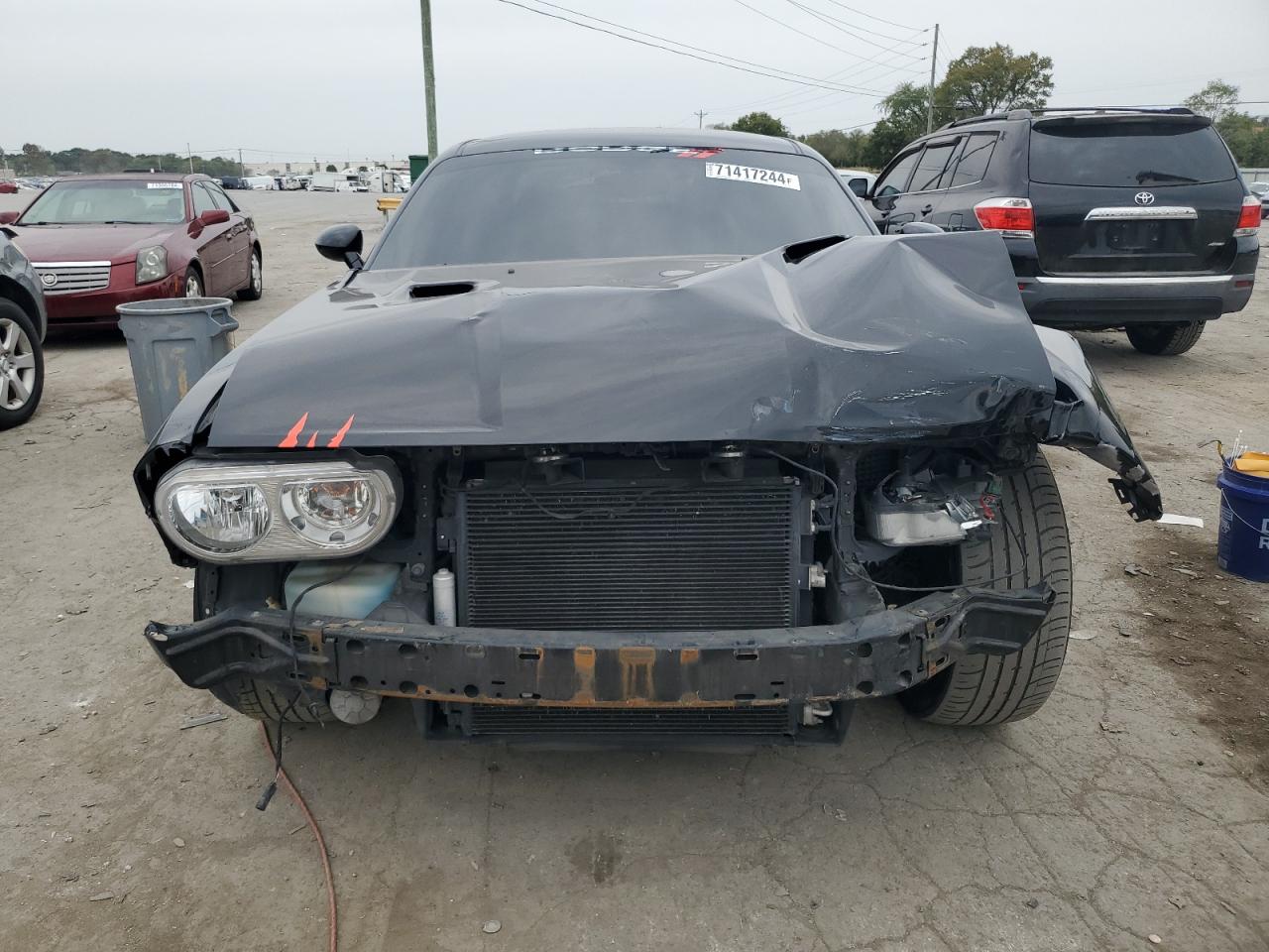 2013 Dodge Challenger VIN 2C3CDYAG4DH649477 Copart auction photo, front end / side damage thumbnail 5