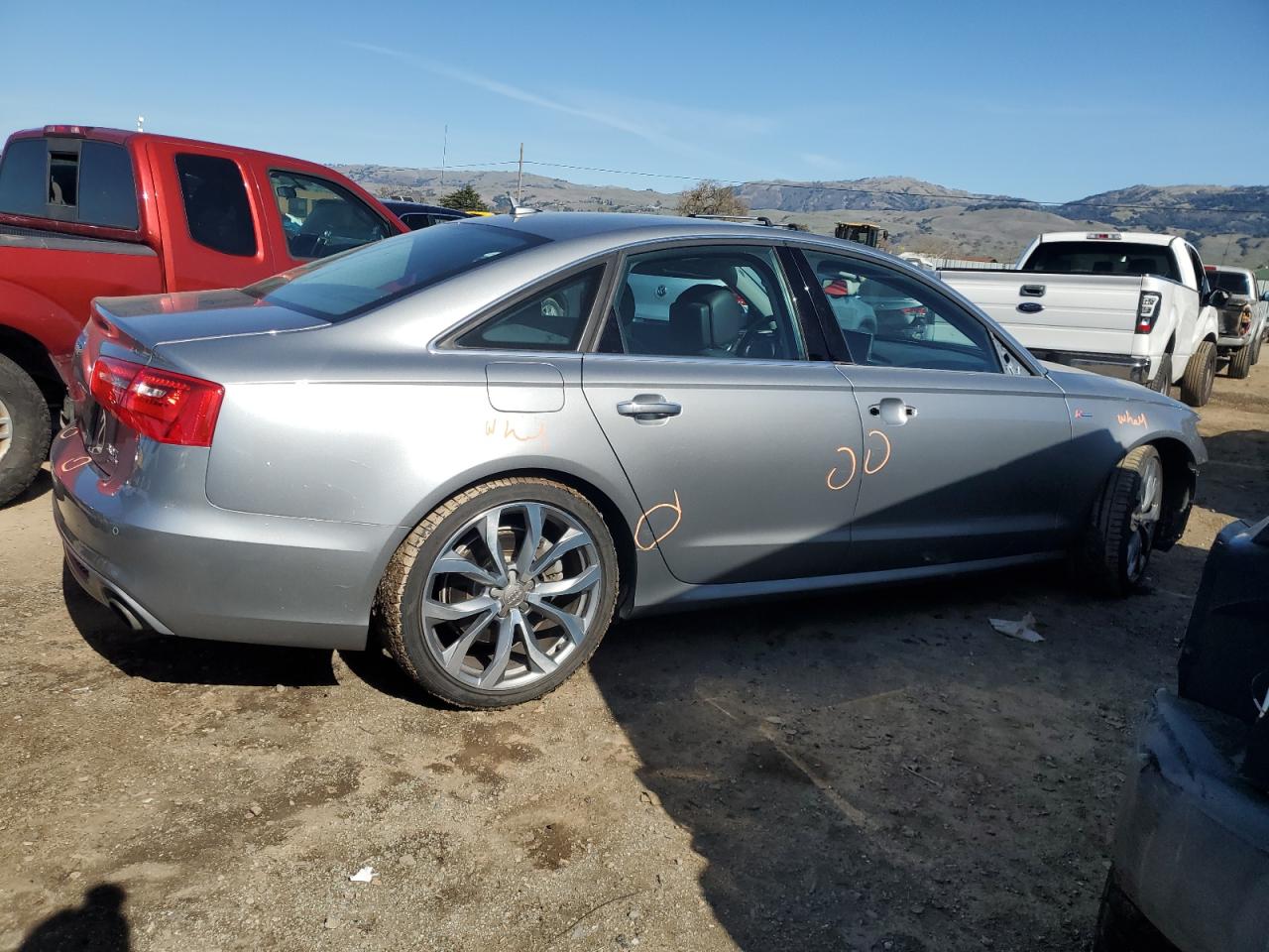 2015 Audi A6 VIN WAUHGAFC3FN018071 Copart auction photo, front end / minor dent/scratches damage thumbnail 3