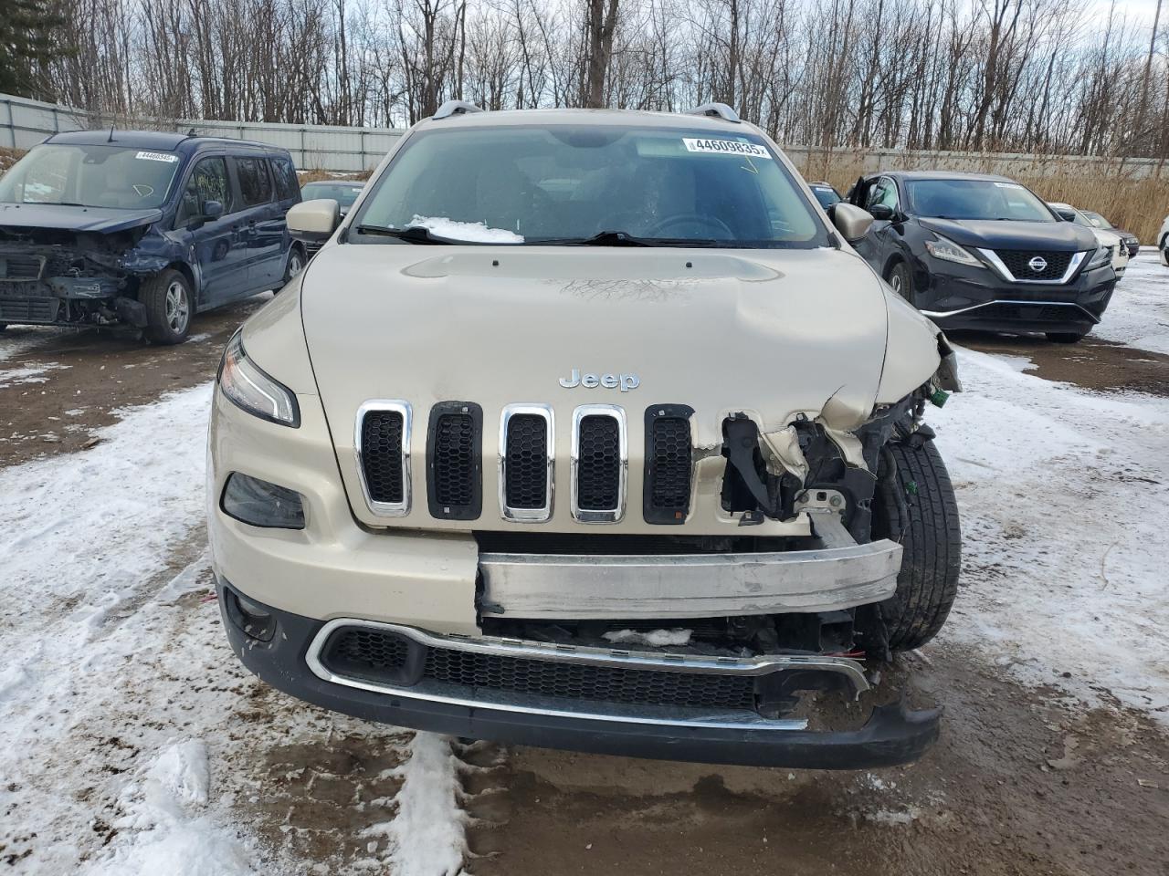 2015 Jeep Grand Cherokee VIN 1C4PJMDB9FW652071 Copart auction photo, front end / side damage thumbnail 5