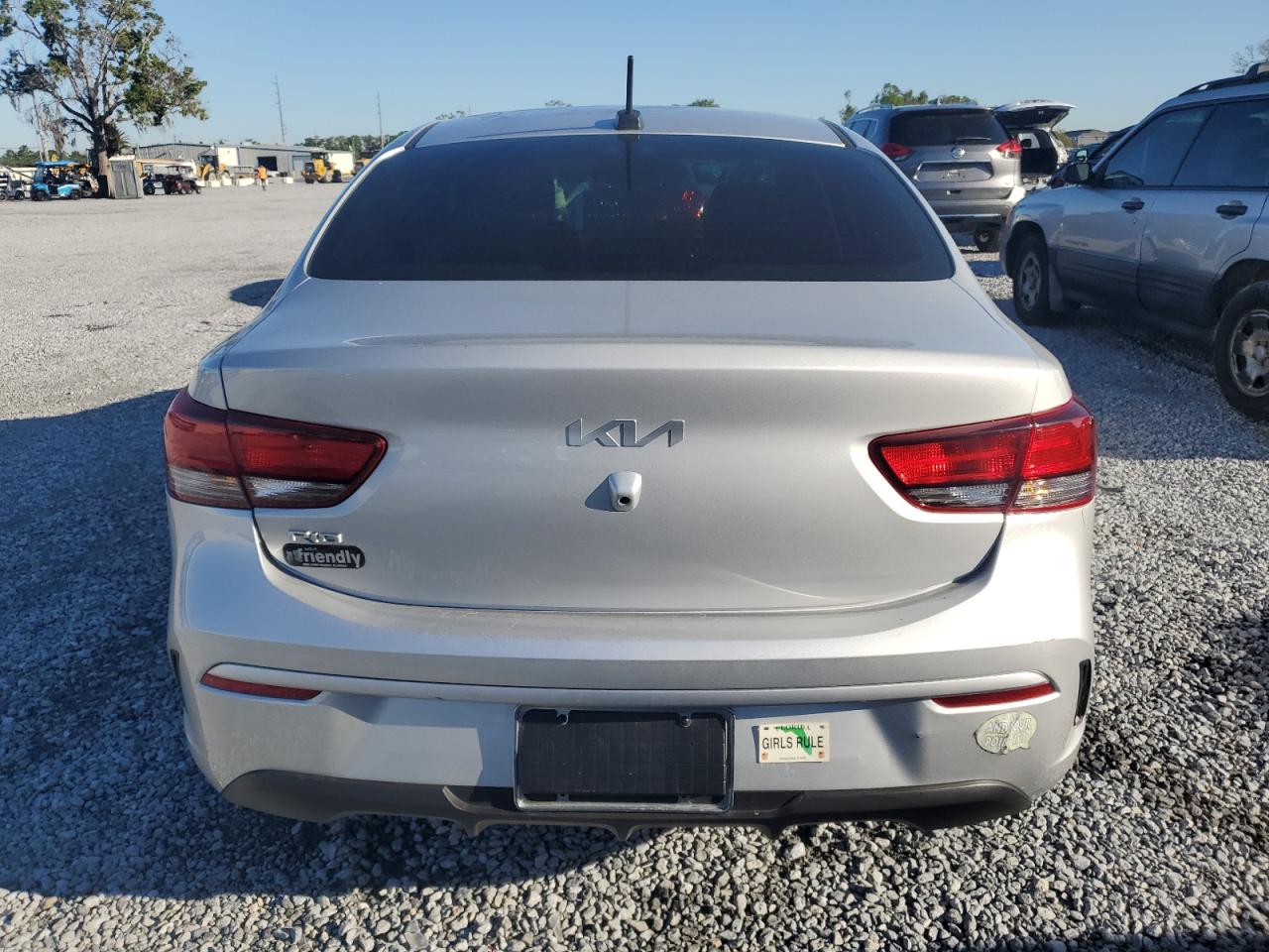 2022 KIA Rio VIN 3KPA24AD0NE458434 Copart auction photo, rear end damage thumbnail 6