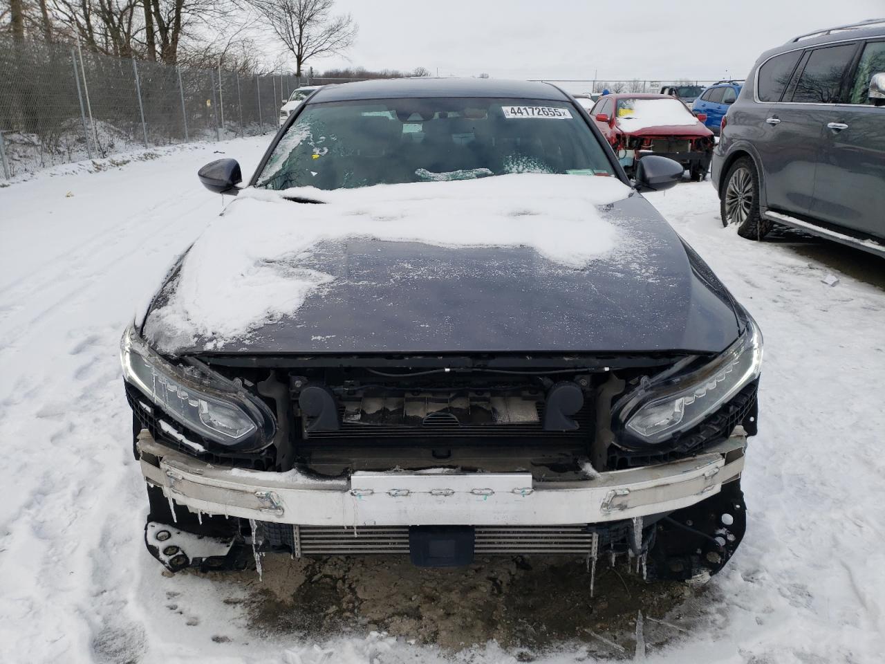2018 Honda Accord VIN 1HGCV1F30JA200833 Copart auction photo, undercarriage / front end damage thumbnail 5