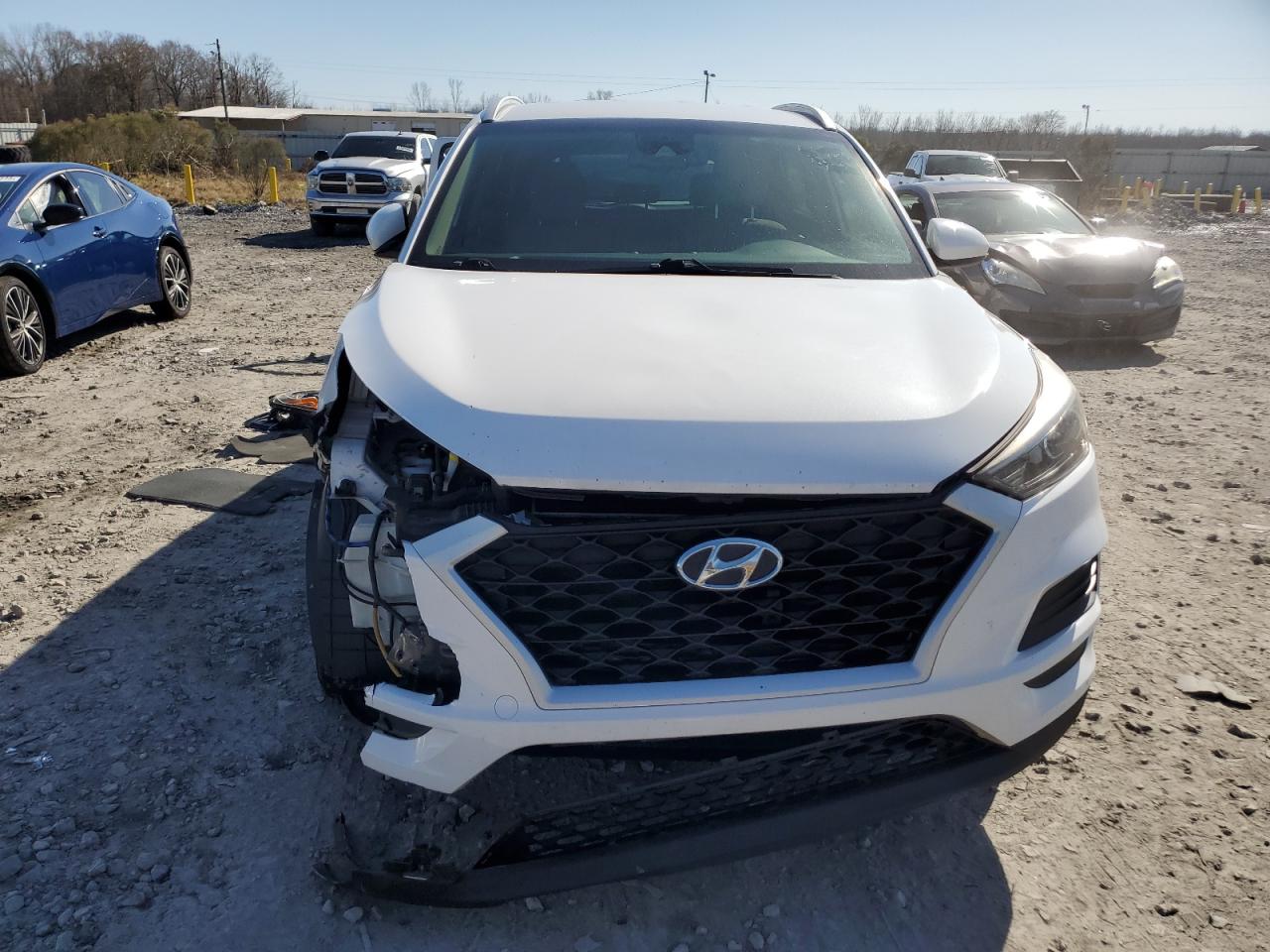2020 Hyundai Tucson VIN KM8J33A45LU152248 Copart auction photo, front end damage thumbnail 5