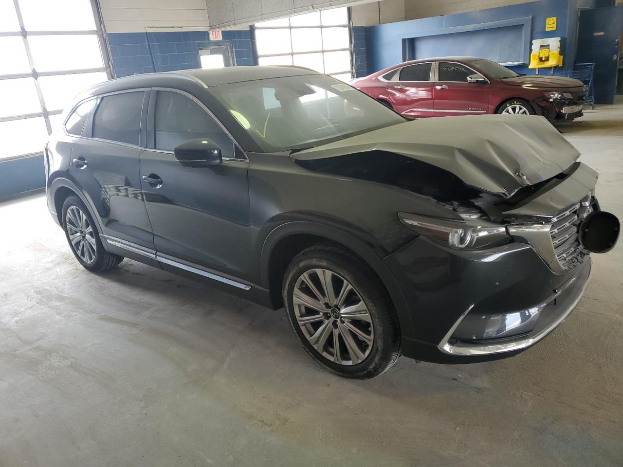 2021 Mazda CX-9 VIN JM3TCBEY0M0532120 Copart auction photo, rear end / front end damage thumbnail 4