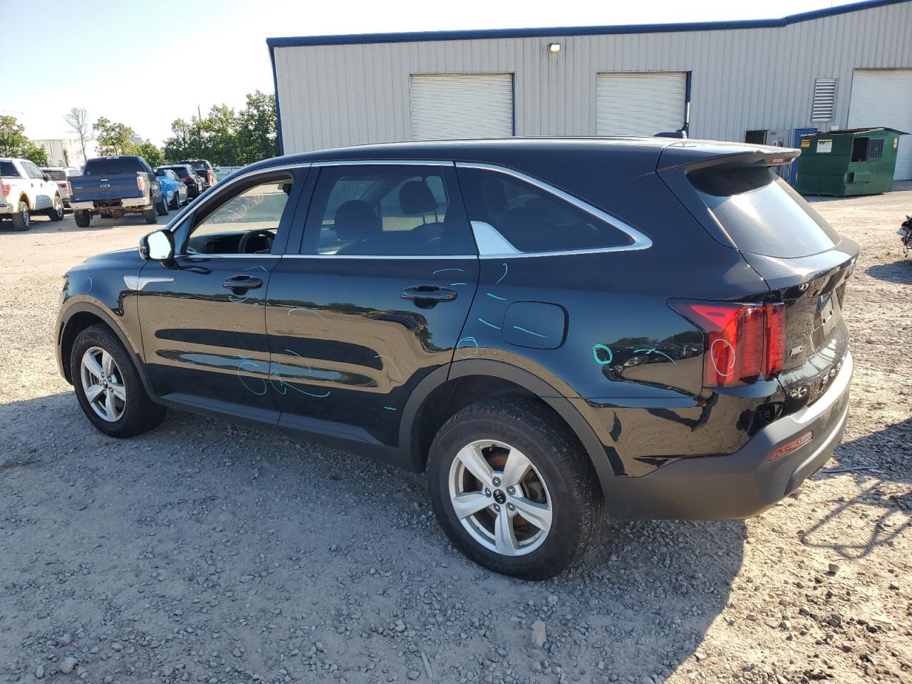2021 KIA Sorento VIN 5XYRGDLC6MG015618 Copart auction photo, front end / side damage thumbnail 2