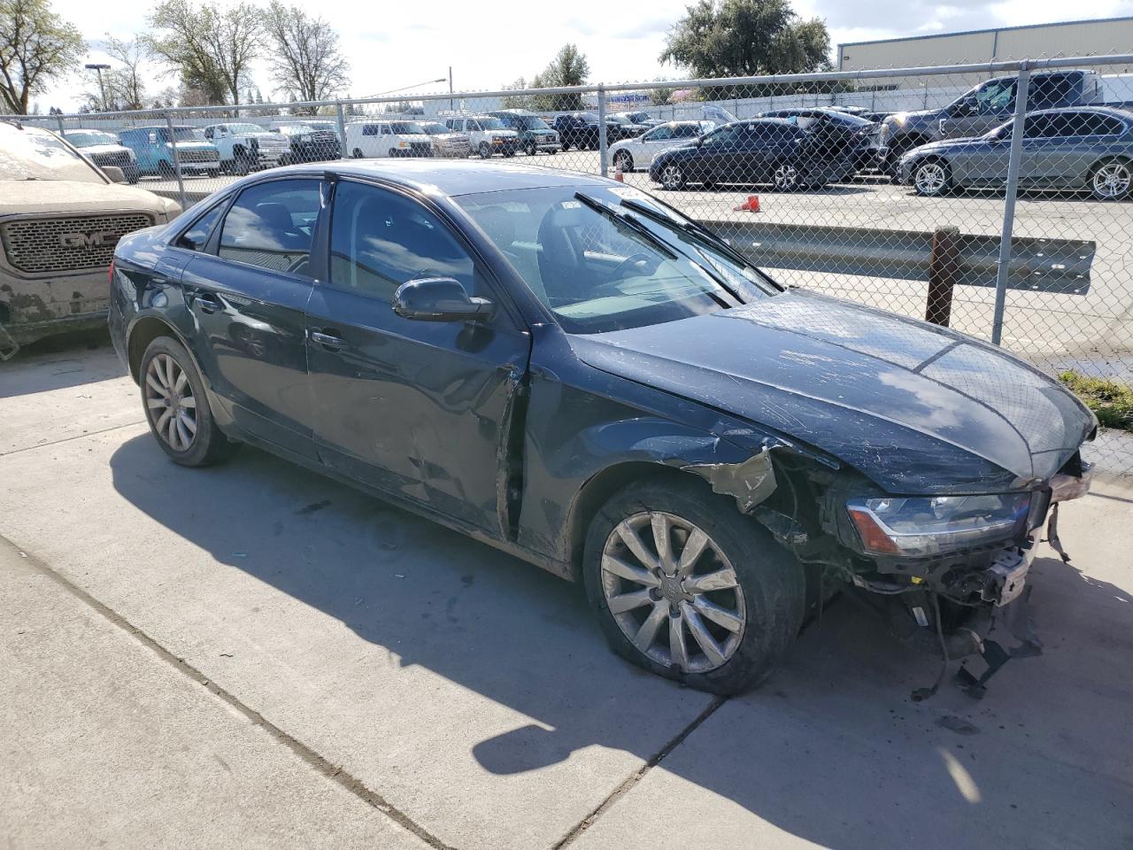 2014 Audi A4 VIN WAUAFAFL2EA004477 Copart auction photo, vandalism / all over damage thumbnail 4