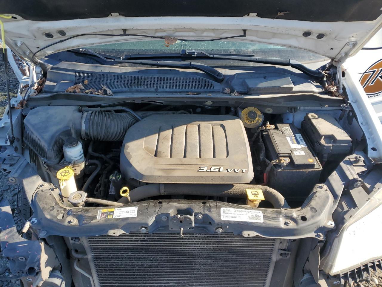2017 Dodge Caravan VIN 2C4RDGCG7HR814726 Copart auction photo, front end / rear end damage thumbnail 12